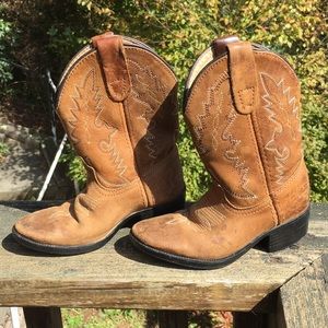 Leather Danpost Western Boots 8.5 Toddler